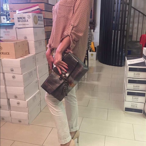 Genuine Python Skin Clutch - Picture 4 of 4